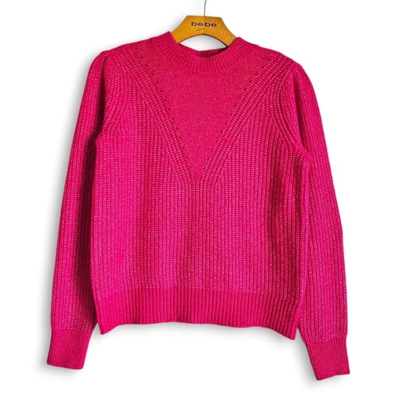 89th & Madison Pink Crew Neck Sweater - Picture 1 of 4